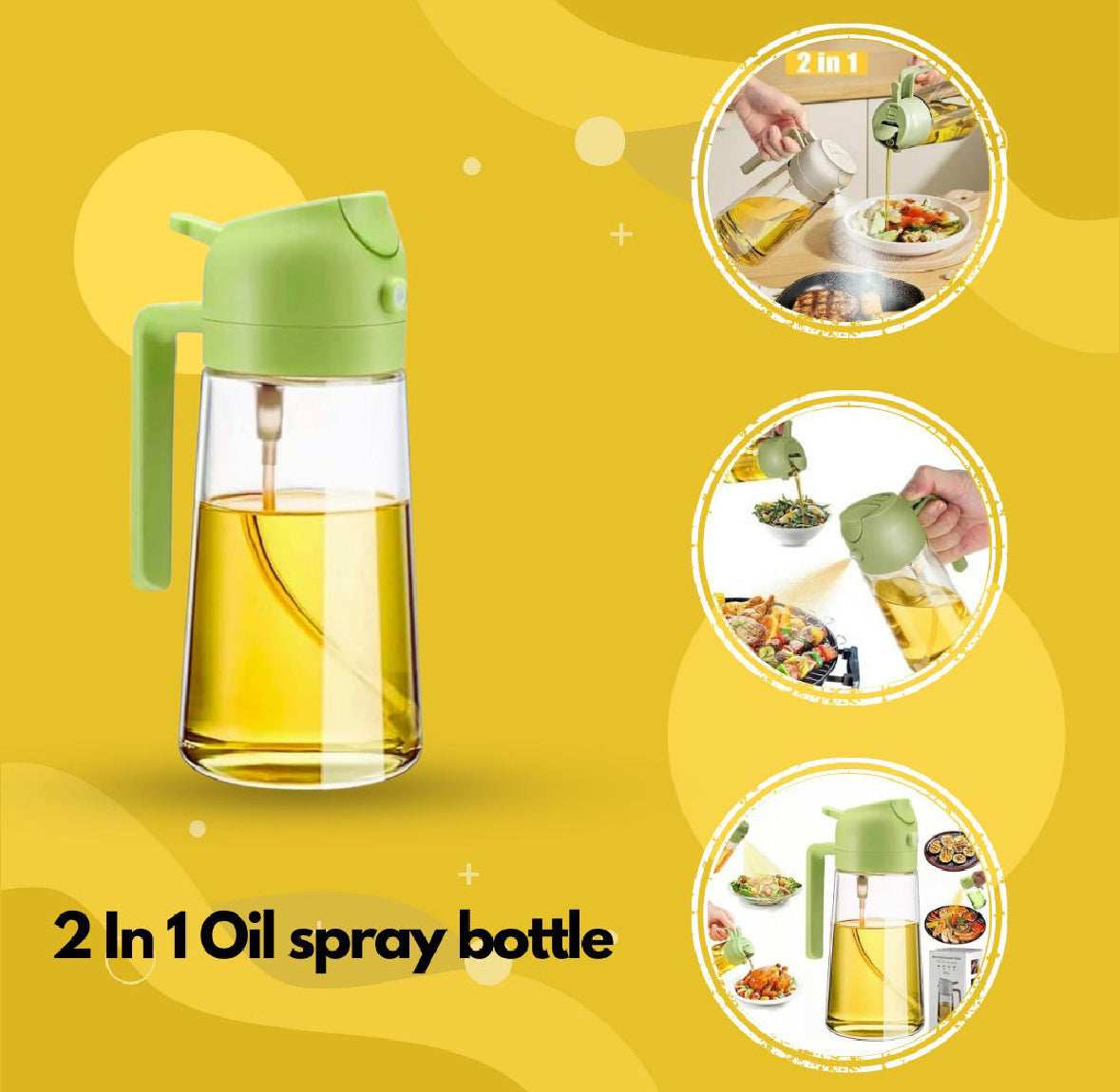 2 In 1 Oil Spray Dispenser (oil spray bottle)