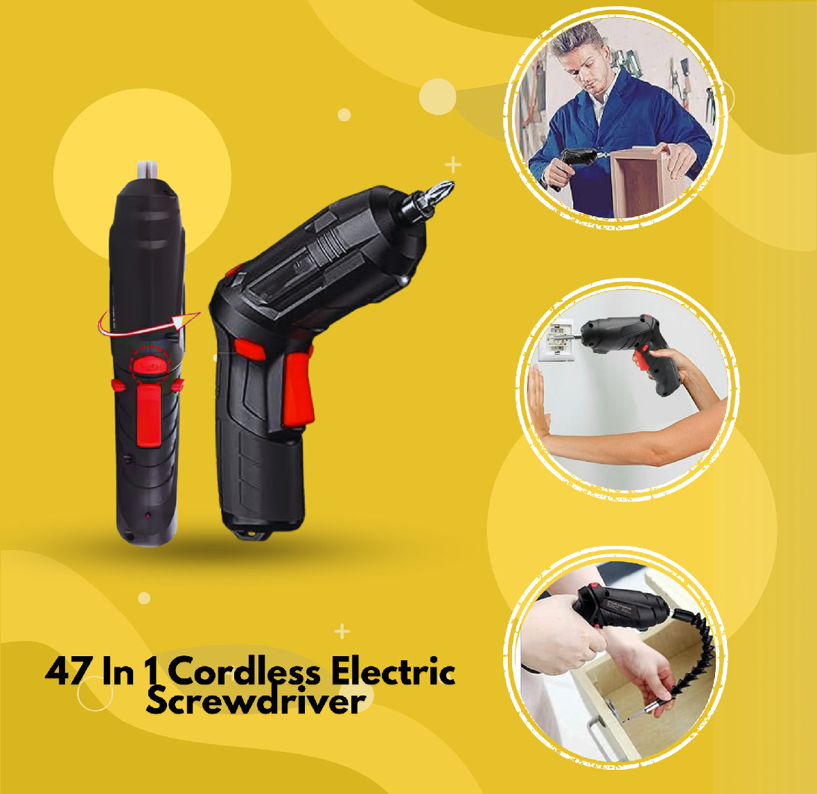 47 In 1 Cordless Electric Screwdriver
