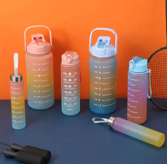 Motivational Sipper Water Bottle(Set of 3)