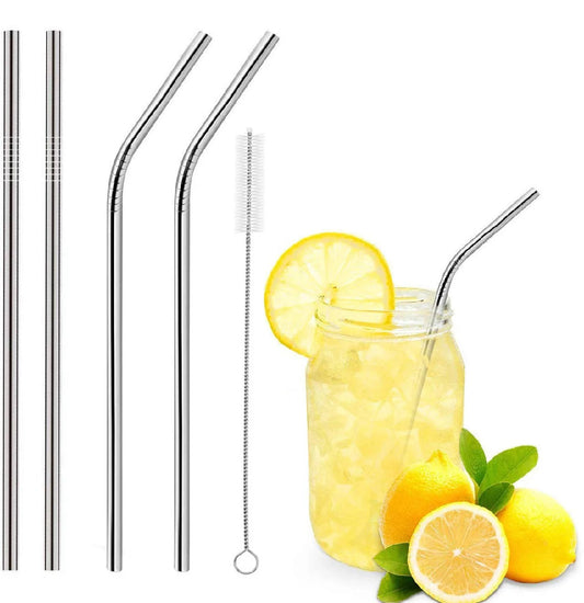 Reusable Stainless Steel Drinking Straws( set of 5)
