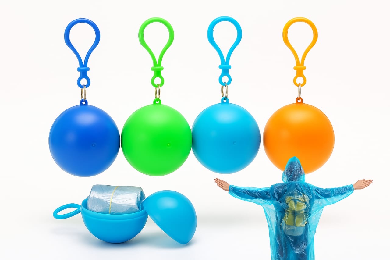 Ball Raincoat With Keychain